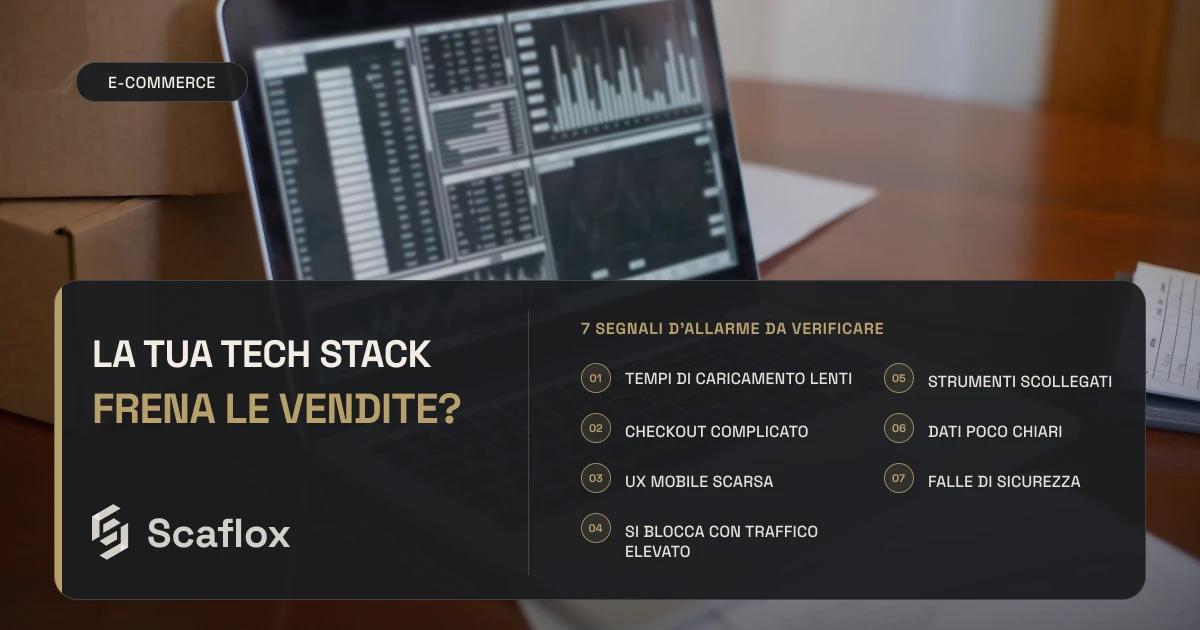 7 Segnali che il Tuo Stack Tecnologico E-commerce Sta Frenando le Vendite