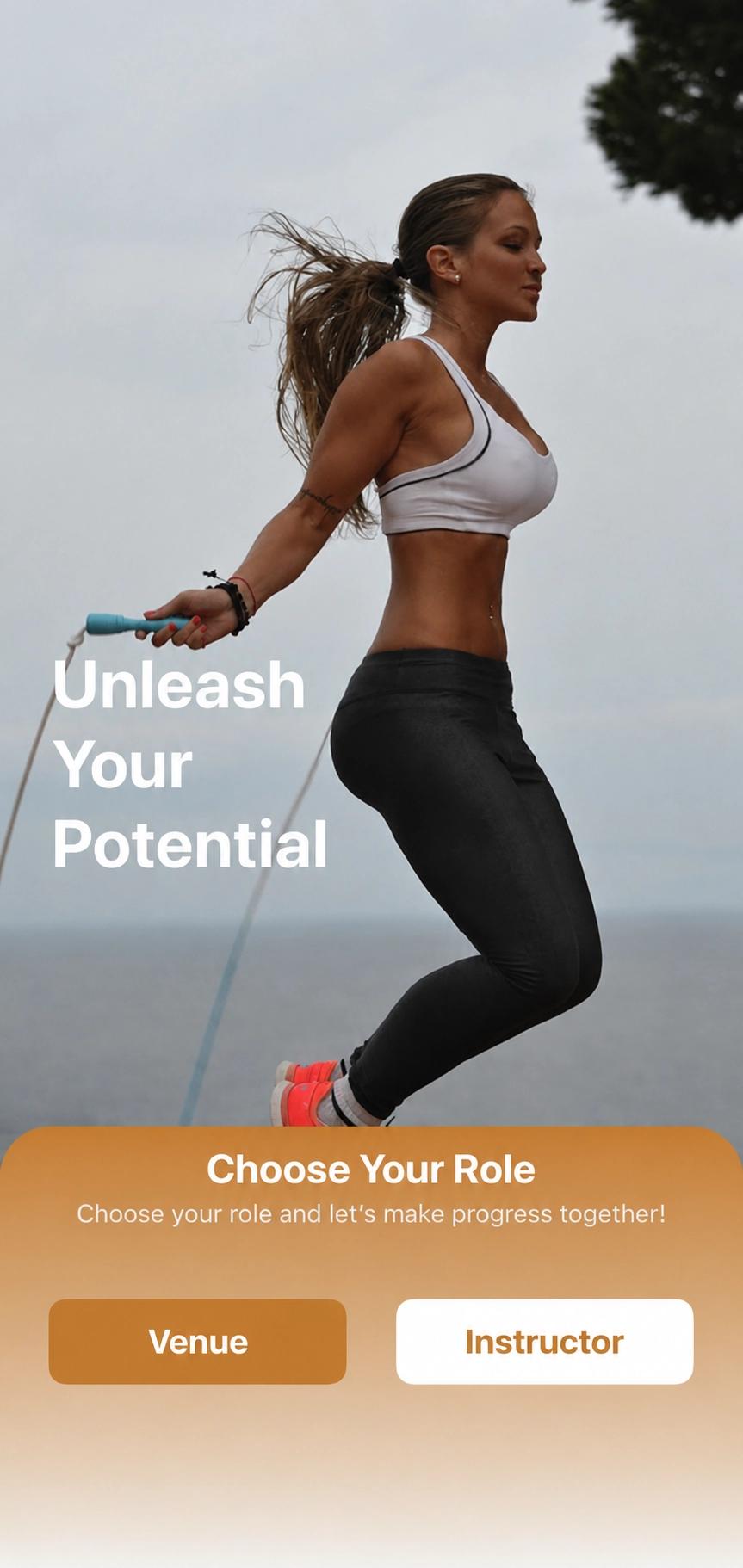 The Fitness Directory — mobile screen 1